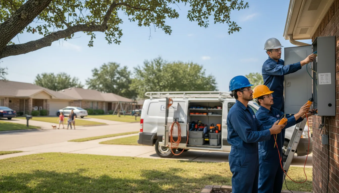 Certified electrician providing emergency electrical services in Waterville, IA
